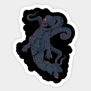 Cthulhu space man Sticker